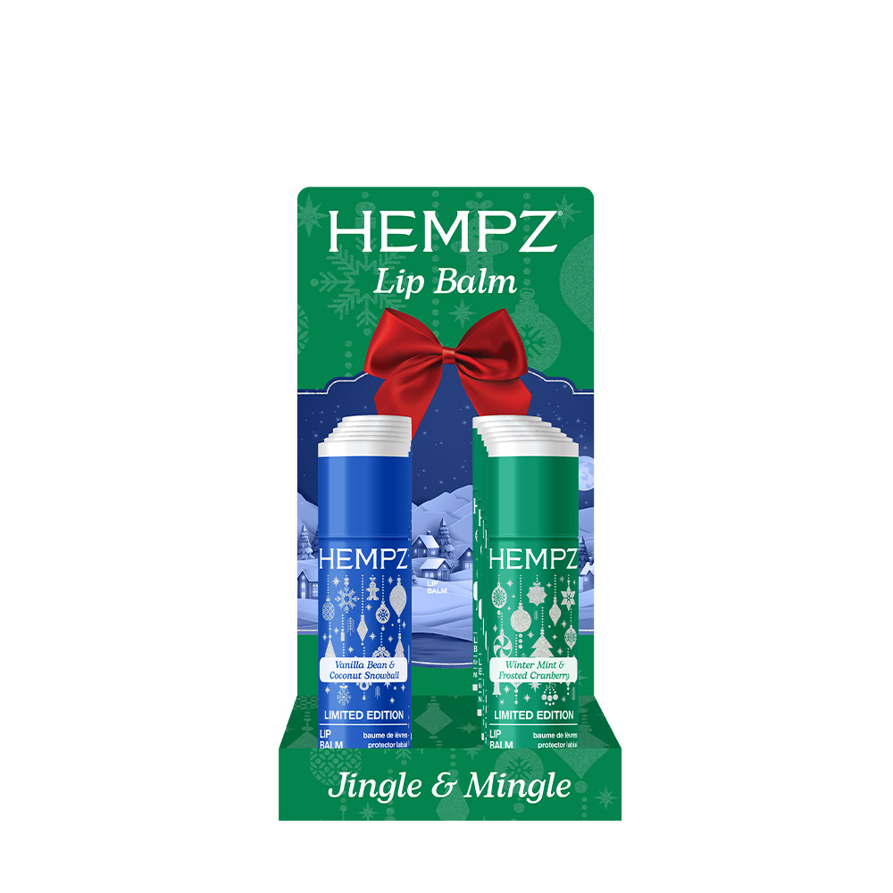 SP-HJM Hempz Jingle & Mingle Lip Balm Display - Image 1