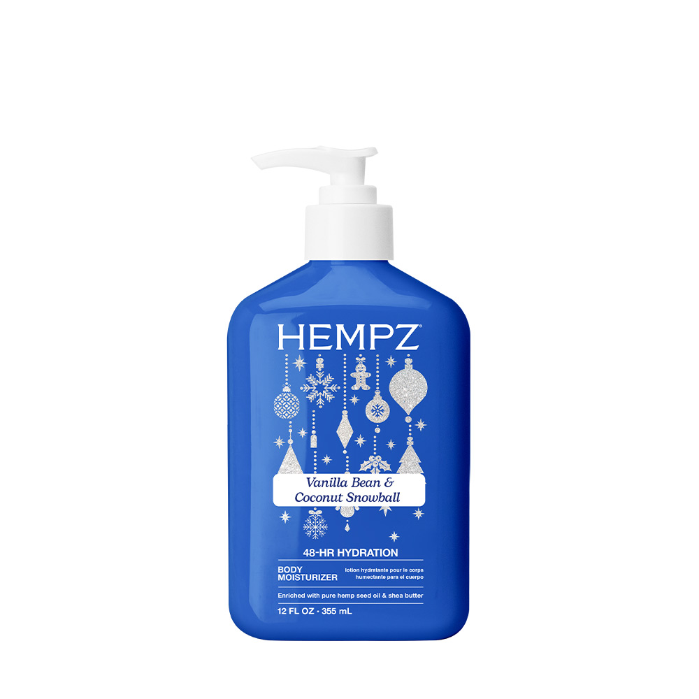 SP-HVBCSM Hempz Vanilla Bean & Coconut Snowball Moisturizer (12oz) - Image 1